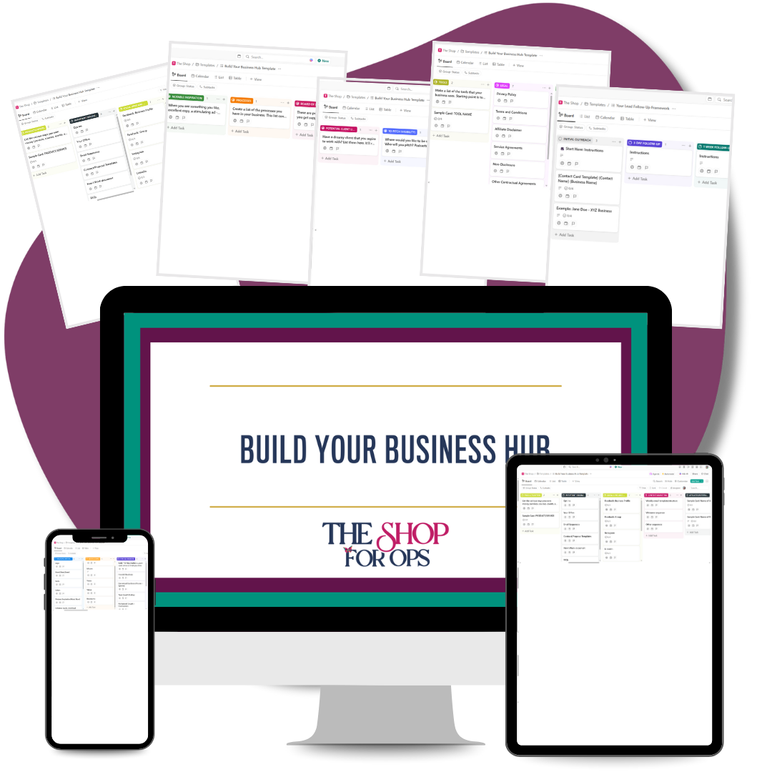 Build Your Business Hub ClickUp Template