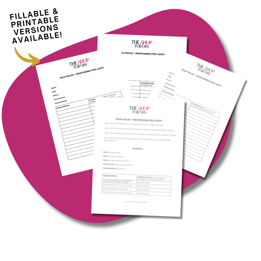 Team Roles + Responsibilities Audit