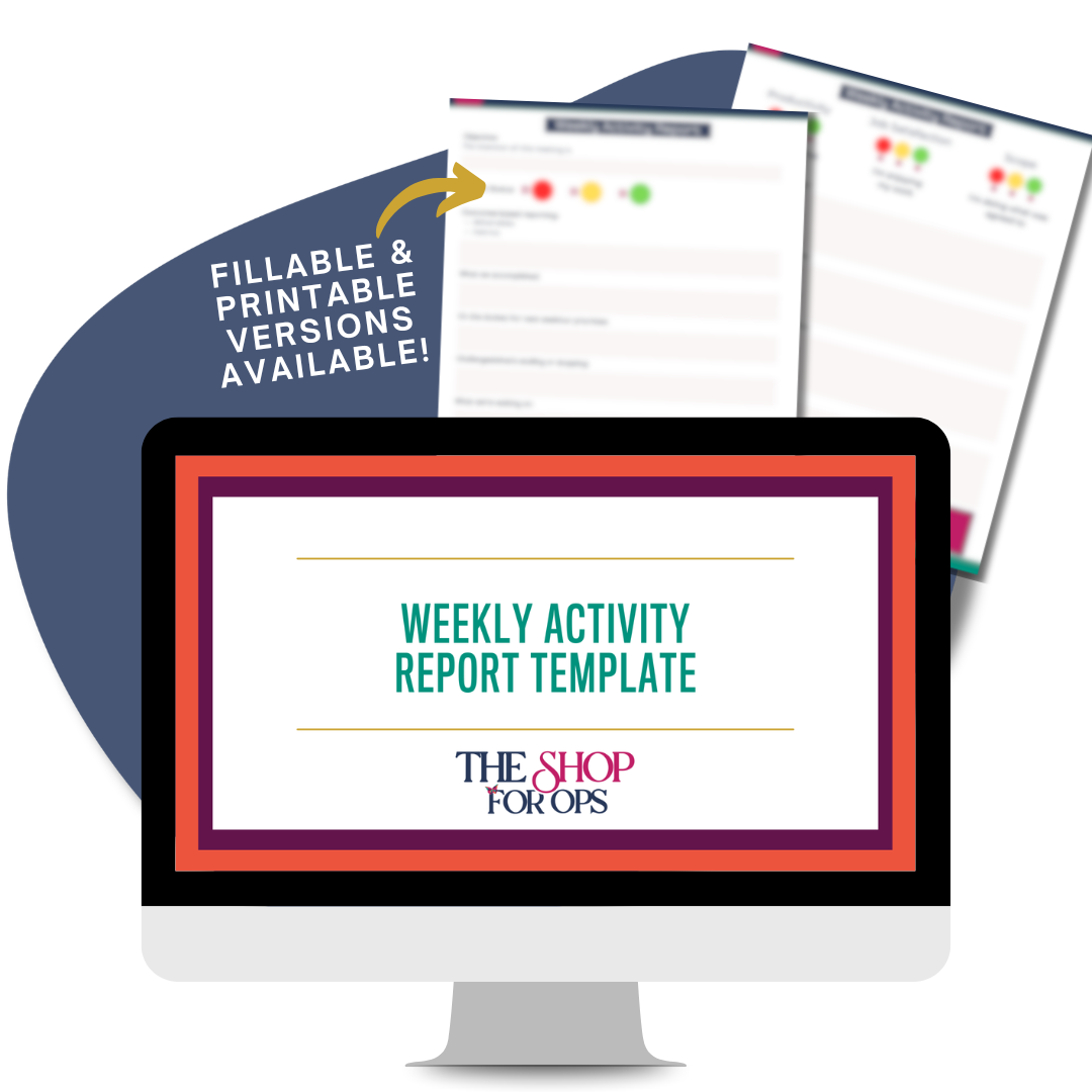 Weekly Activity Report Template