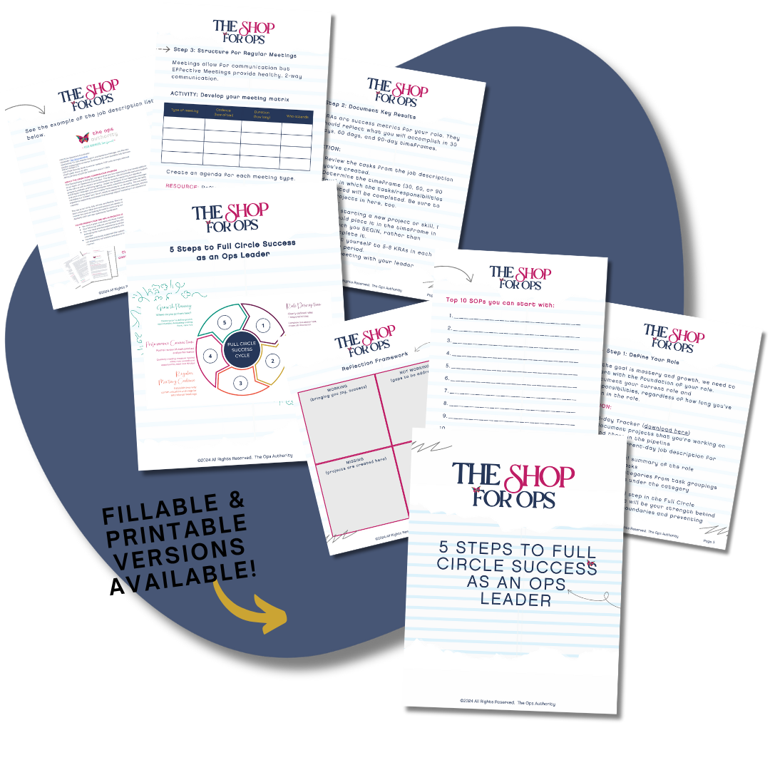 5 Steps to Full Circle Success as an Ops Leader