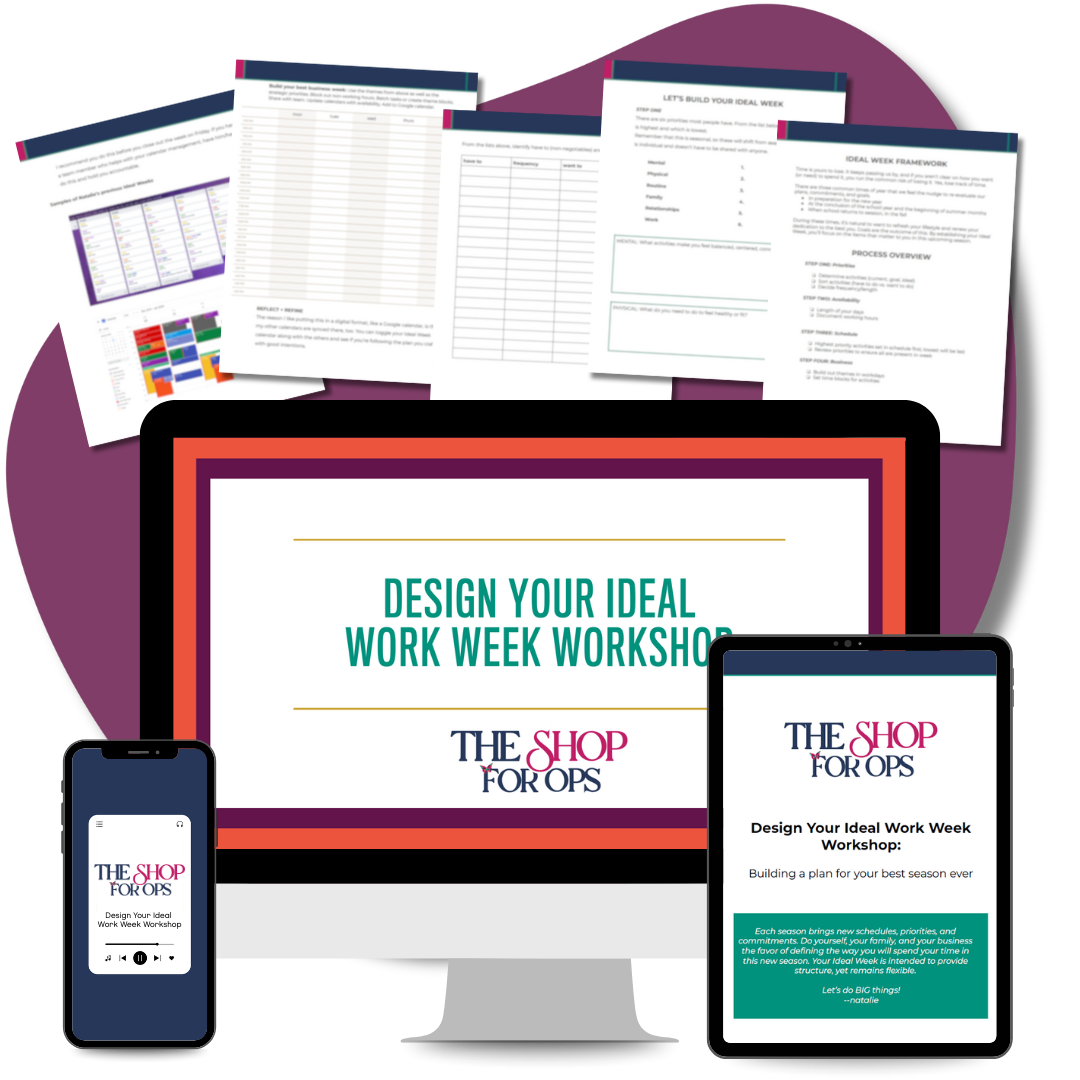 Design Your Ideal Work Week Workshop