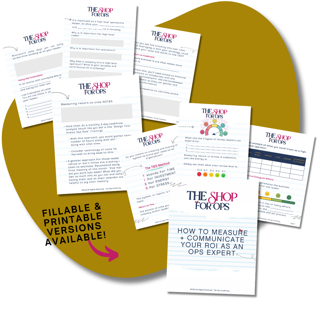 How to Measure + Communicate Your ROI as an Ops Expert