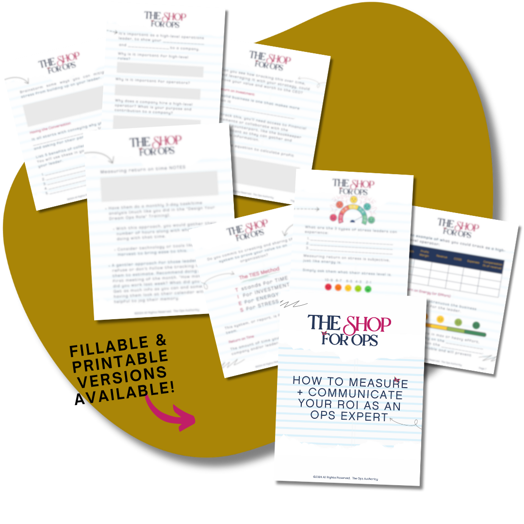 How to Measure + Communicate Your ROI as an Ops Expert