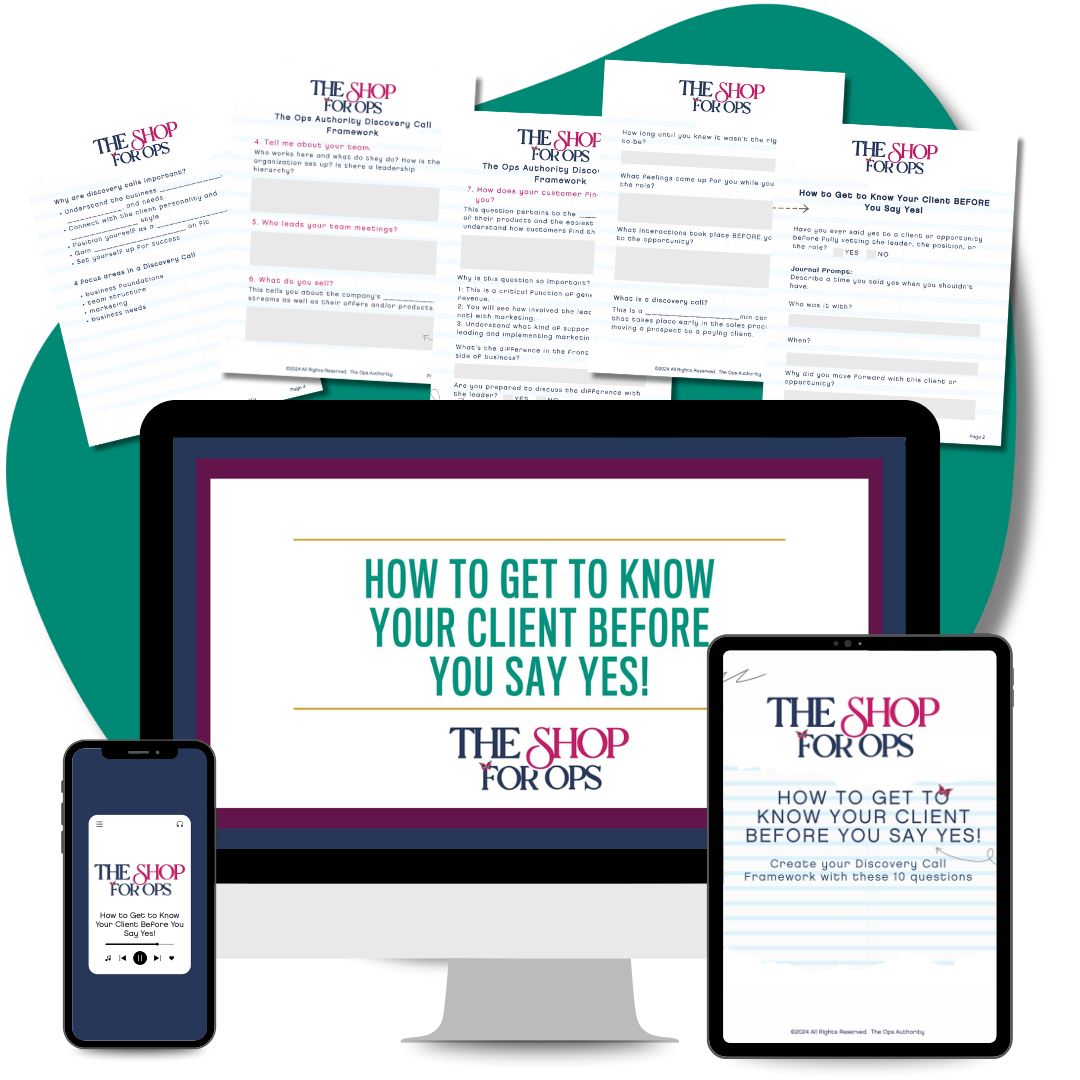 How to Get to Know Your Client BEFORE You Say Yes