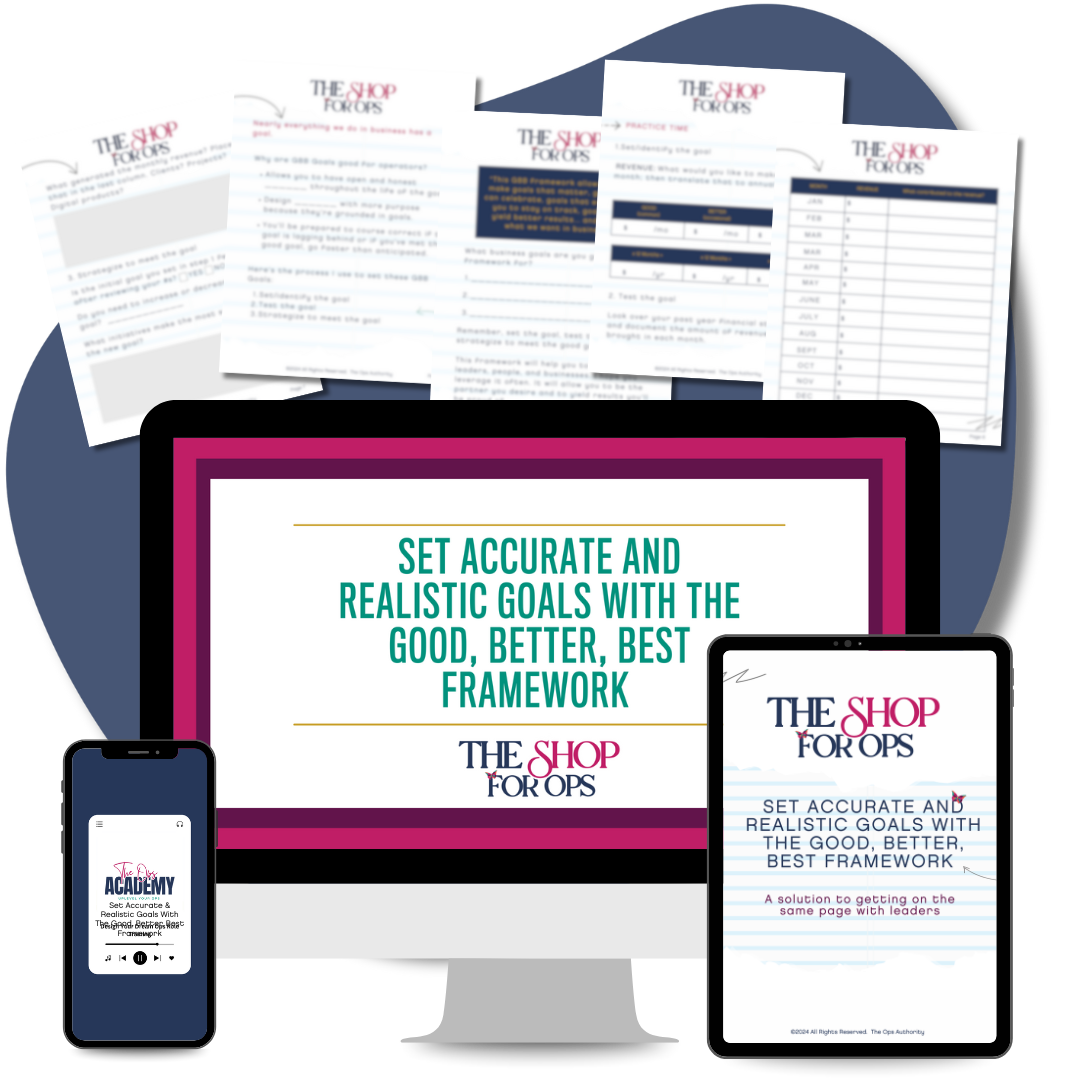 Set Accurate and Realistic Goals With The Good, Better, Best Framework