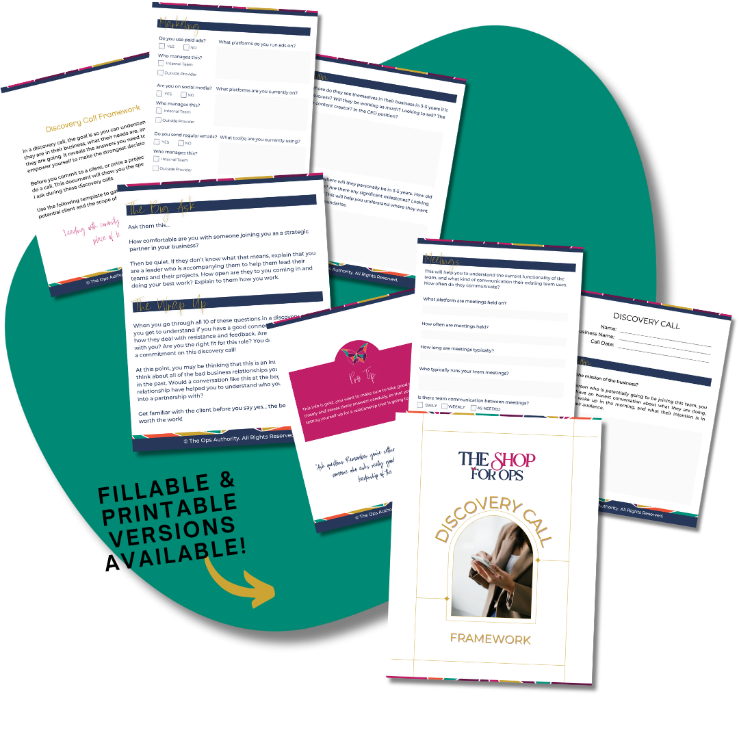 The Discovery Call Framework
